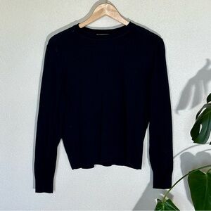 Everlane Cotton Crew Sweater | Black | M